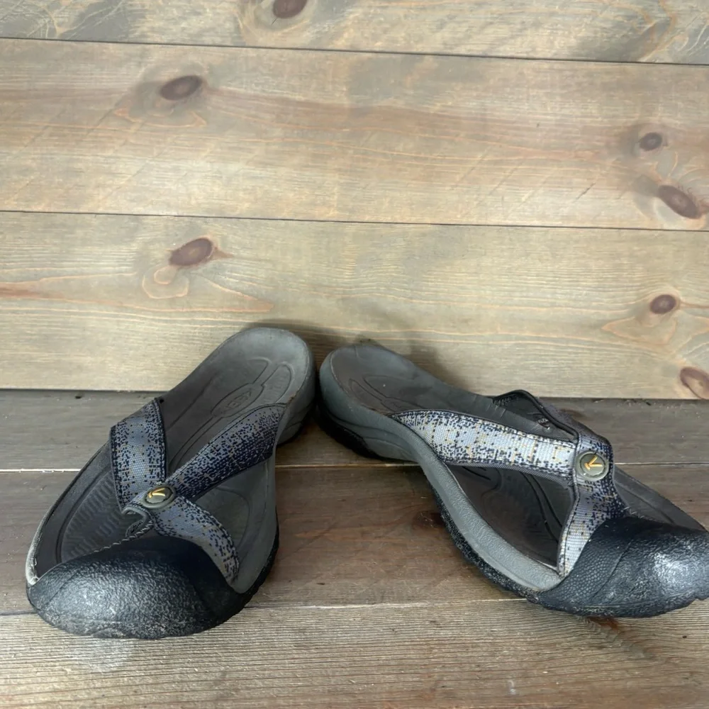 keen bali mens size 13 shoes gray slip on comfort slide sandals